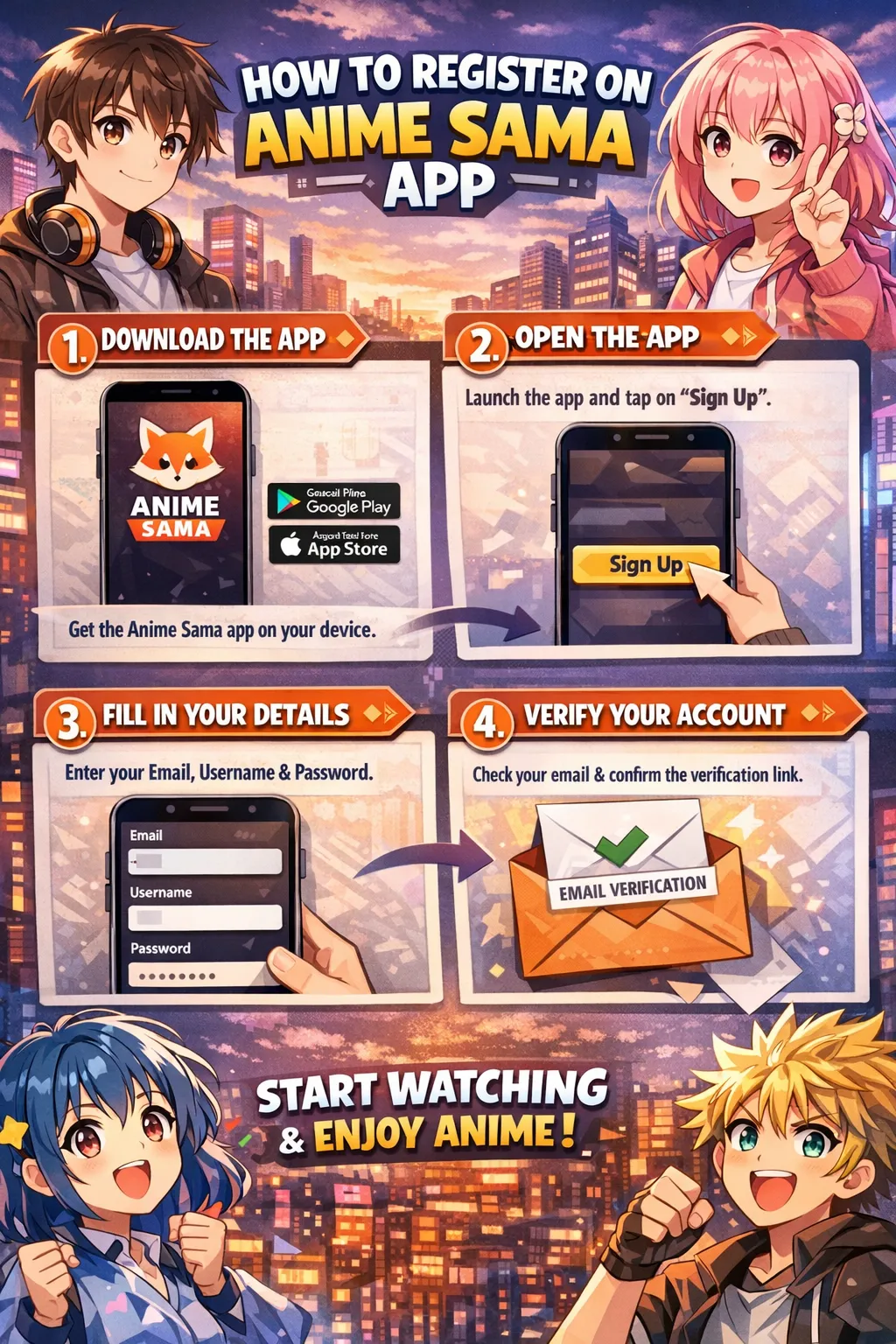 How to Register on Anime Sama App